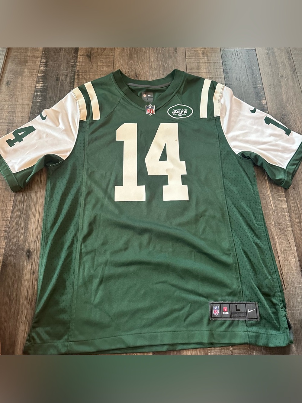 Nike New York Jets Sam Darnold #14 Green/White NFL Football Jersey Large